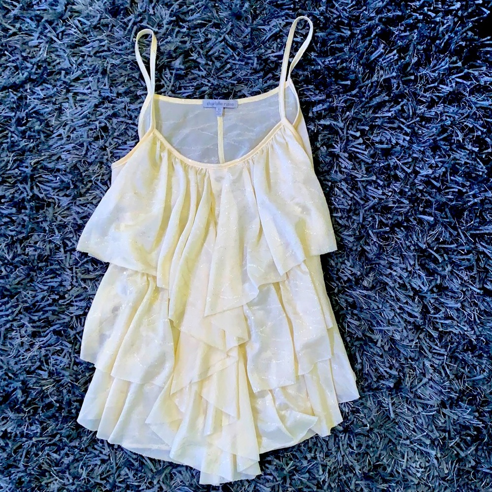 Champagne Charlotte Russe blouse